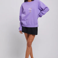BILLABONG PALMY BROOKLYN CREW - PURPLE PUNCH