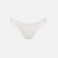 RHYTHM BRIGHTON EYELET PICO HI CUT PANT - IVORY