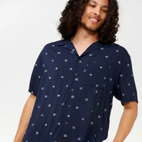 RIP CURL HOFFMAN MICRO S/S SHIRT - NAVY