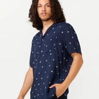 RIP CURL HOFFMAN MICRO S/S SHIRT - NAVY