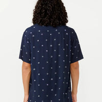 RIP CURL HOFFMAN MICRO S/S SHIRT - NAVY