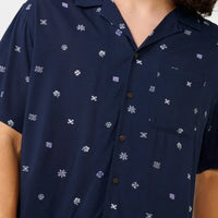 RIP CURL HOFFMAN MICRO S/S SHIRT - NAVY