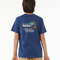RIP CURL DESTO TEE - WISH YOU WERE HERE