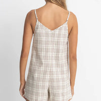 RHYTHM RUMI CHECK ROMPER