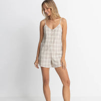 RHYTHM RUMI CHECK ROMPER