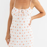 RHYTHM ROSIE FLORAL MINI DRESS - WHITE