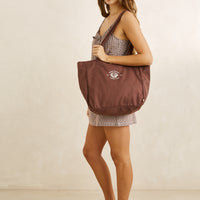RHYTHM SANDY ZIP TOTE BAG - CHOCOLATE