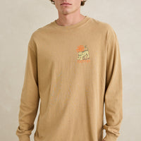 RHYTHM TIGER VINTAGE LONG SLEEVE T-SHIRT - SAND