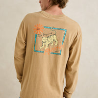 RHYTHM TIGER VINTAGE LONG SLEEVE T-SHIRT - SAND