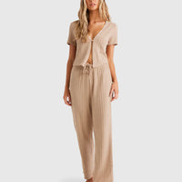 BILLABONG WOMENS LOUNGER PANT - CUBAN SAND