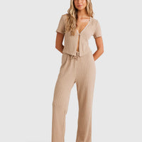BILLABONG WOMENS LOUNGER PANT - CUBAN SAND