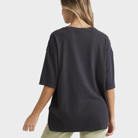 BILLABONG WOMENS PALM CLASSICS T-SHIRT - OFF BLACK