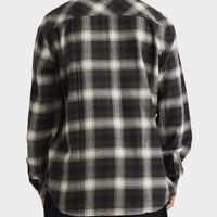 BILLABONG MENS COASTLINE FLANNEL SHIRT - CHOCOLATE