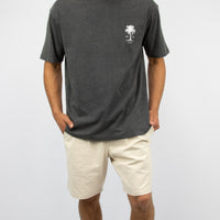 CARVE ARECA OVERSIZED TEE - WASHED CHARCOAL