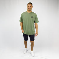 CARVE EVENTIDE OVERSIZED TEE - MOSS GREEN