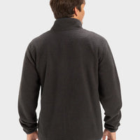 QUIKSILVER MENS HOOK ZIP UP FLEECE - PHANTOM