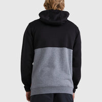 QUIKSILVER MENS BURNZ ZIP THRU HOODIE - BLACK/GREY