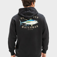 QUIKSILVER MENS YELLOW FINS HOODIE - BLACK