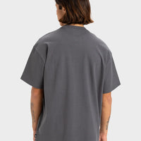 QUIKSILVER MENS HIGH RISE T-SHIRT - IRON GATE
