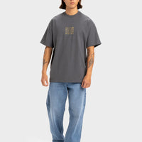 QUIKSILVER MENS HIGH RISE T-SHIRT - IRON GATE