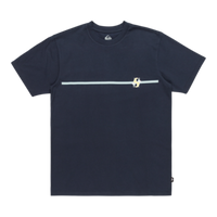 QUIKSILVER MENS BUBBLE STRIPE SHIRT - DARK NAVY