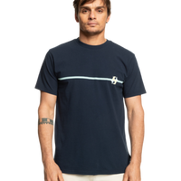 QUIKSILVER MENS BUBBLE STRIPE SHIRT - DARK NAVY