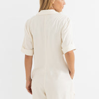 RHYTHM VACAY ROMPER - CREAM