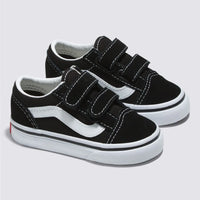 VANS TODDLER OLD SKOOL VELCRO - BLACK/ WHITE