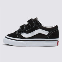 VANS TODDLER OLD SKOOL VELCRO - BLACK/ WHITE