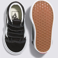 VANS TODDLER OLD SKOOL VELCRO - BLACK/ WHITE