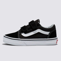 VANS YOUTH OLD SKOOL VELCROS - BLACK/TRUE WHITE