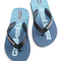 QUIKSILVER MOLOKAI ART YOUTH THONGS - BLACK BLUE