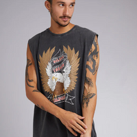 SILENT THEORY LIES MUSCLE - VINTAGE BLACK