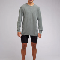 SILENT THEORY PIQUE LONG SLEEVE TEE - MULTIE