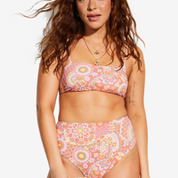 BILLABONG GOOD TIMES ZOE CROP BIKINI TOP - MULTI