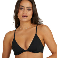 BILLABONG SOL SEARCHER REESE U/WIRE BIKINI TOP - BLACK PEBBLE