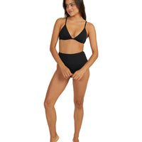 BILLABONG SOL SEARCHER REESE U/WIRE BIKINI TOP - BLACK PEBBLE