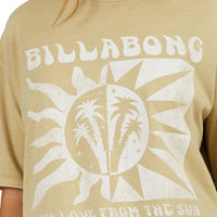 BILLABONG WITH LOVE FROM THE SUN TEE - HEMP