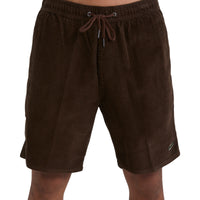 BILLABONG LARRY CORD SHORT - DARK BROWN