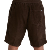BILLABONG LARRY CORD SHORT - DARK BROWN