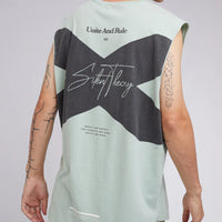 SILENT THEORY EXTEND TAIL TEE - LIGHT GREEN
