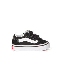 VANS TODDLER OLD SKOOL VELCRO - BLACK/ WHITE