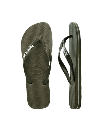 HAVAIANAS TOP RUBBER LOGO OLIVE