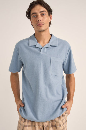 RHYTHM VINTAGE TERRY POLO - SLATE