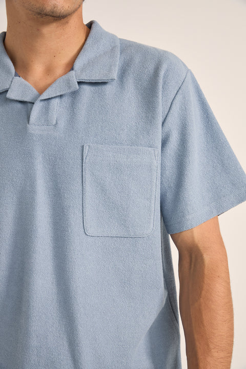 RHYTHM VINTAGE TERRY POLO - SLATE