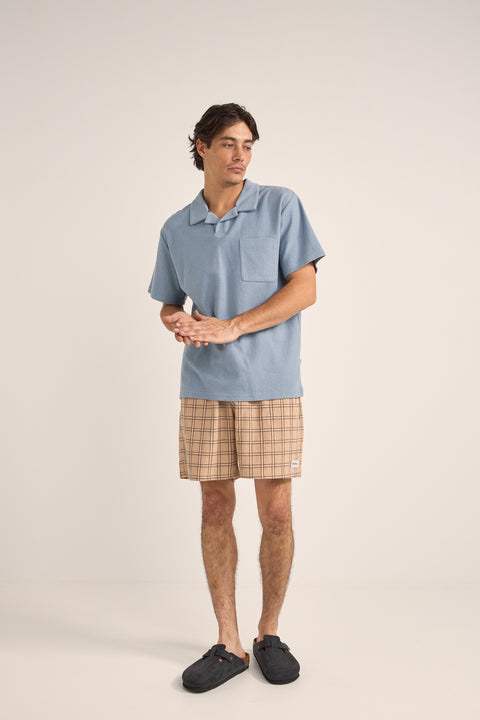 RHYTHM VINTAGE TERRY POLO - SLATE