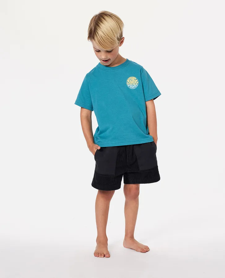 RIP CURL BOYS WETSUIT ICON TEE - OCEAN