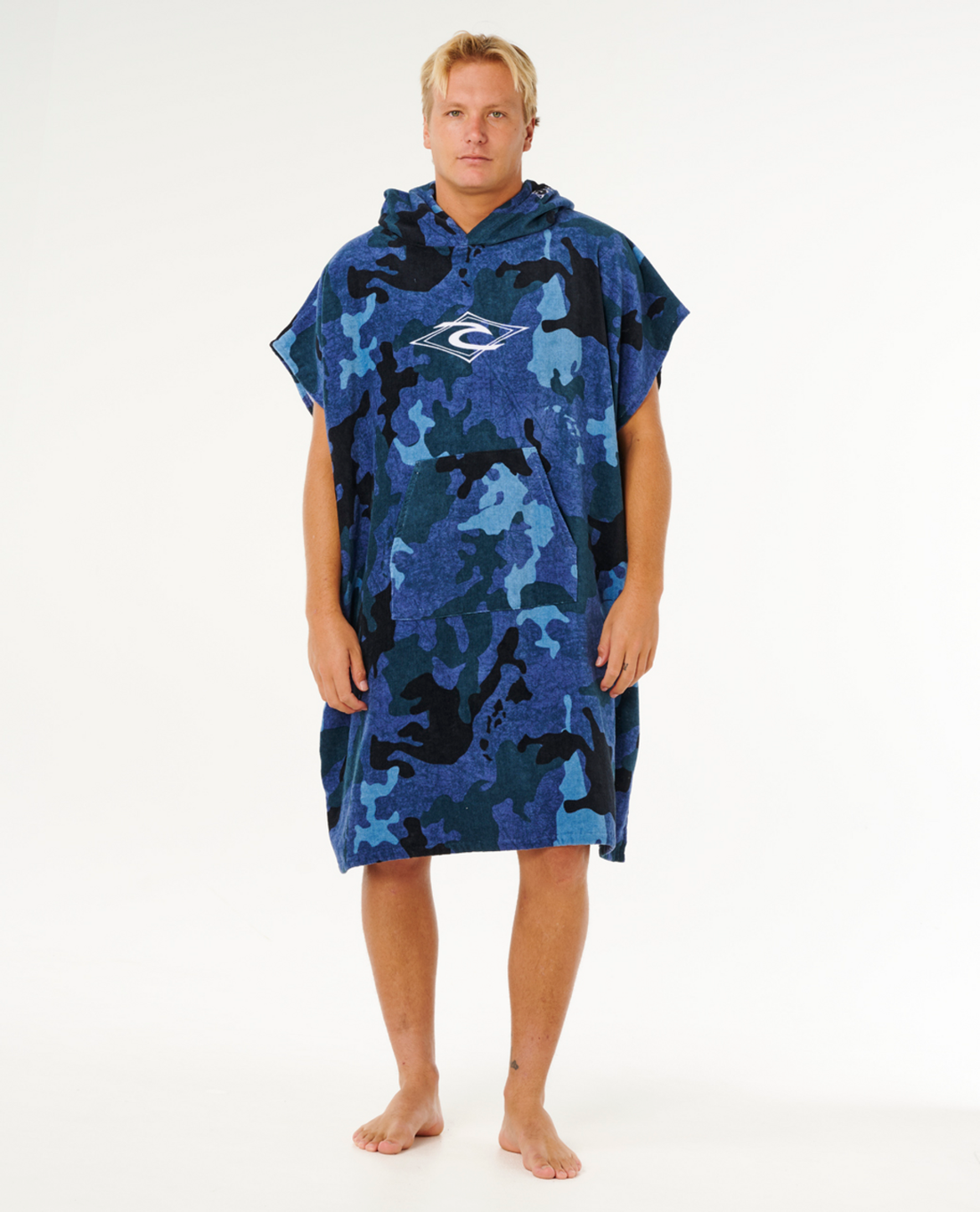 RIP CURL  FUN TIMES HOODED TOWEL - BLUE