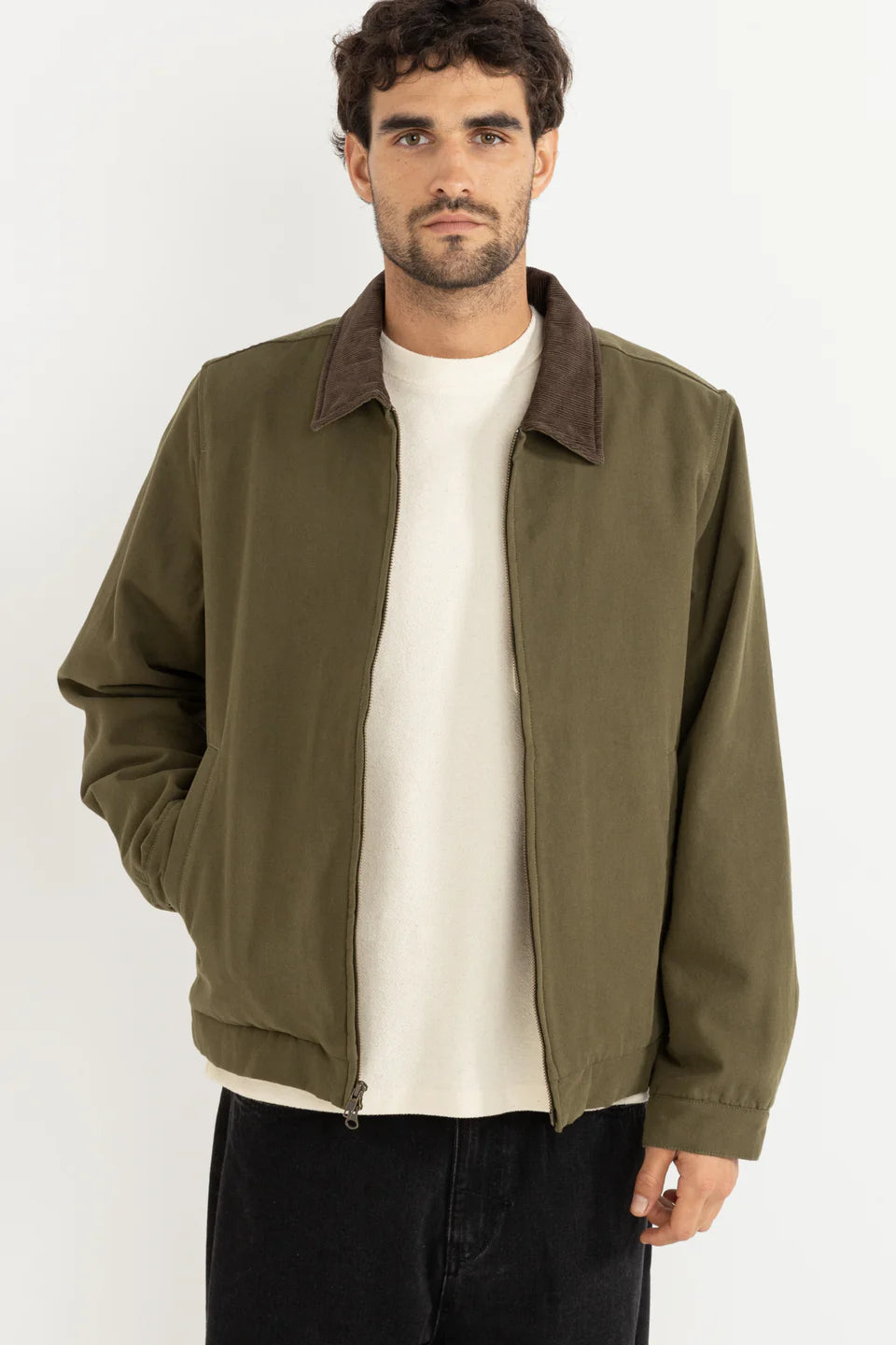 RHYTHM MENS JAMES JACKET - OLIVE