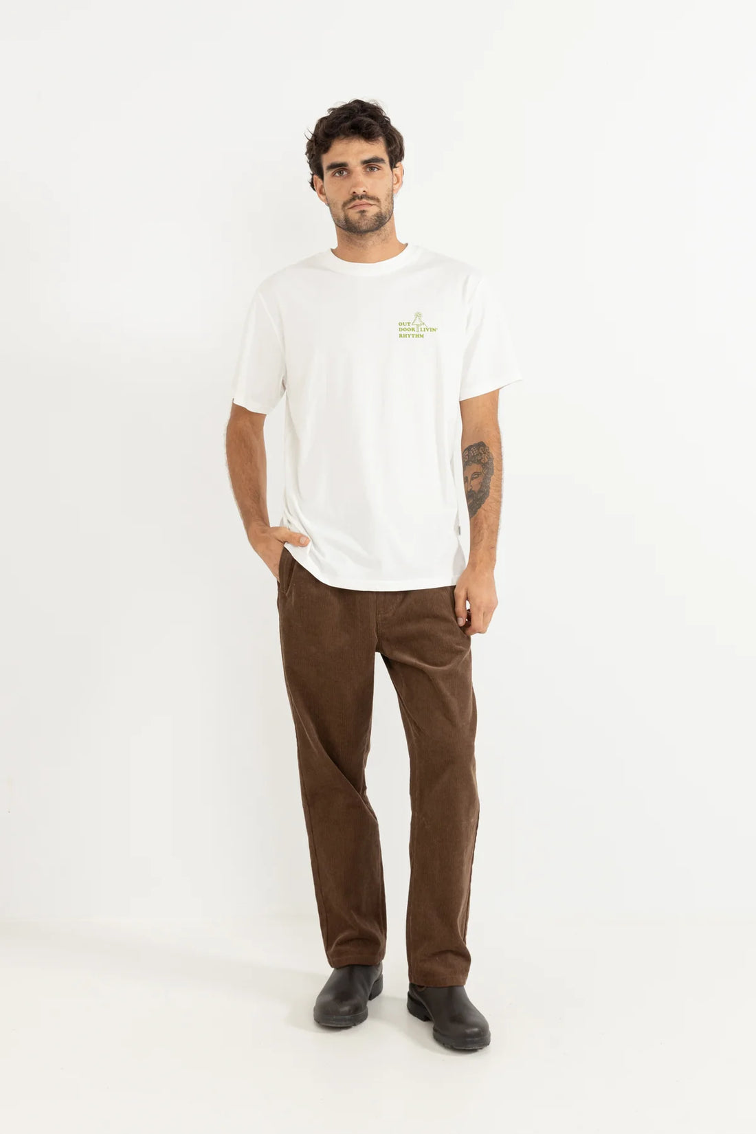 RHYTHM MENS CORD JAM PANT - BROWN